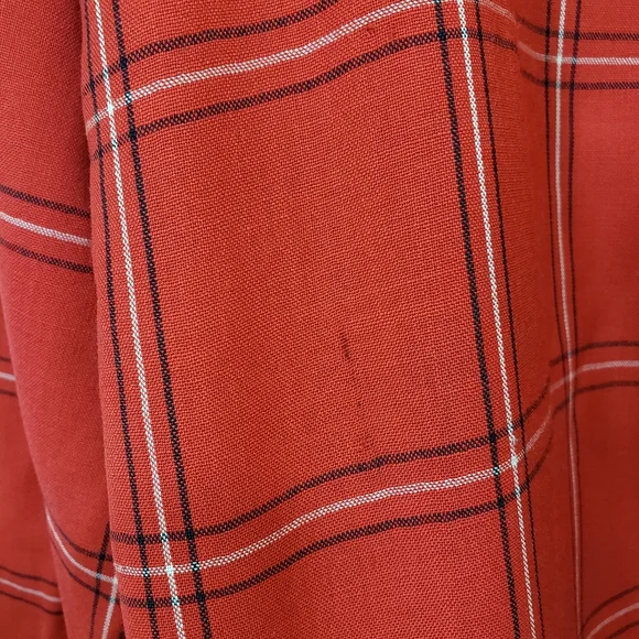 70's Vintage gold label Pendleton plaid button front dress with pockets … - Picture 14 of 16